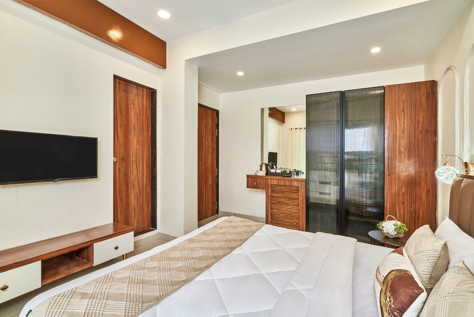 Bedroom with Custom Wardrobe